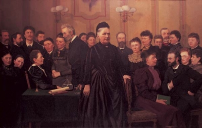 "Fra kvindevalgretskampens første dage", 1891-97