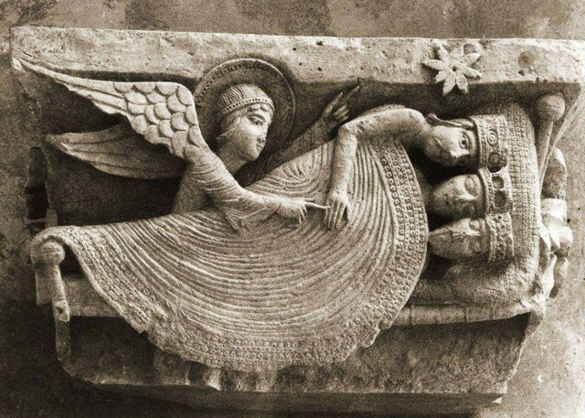 Le rêve des Rois Mages 1120-30 Cathedrale Saint-Lazare, Autun, France